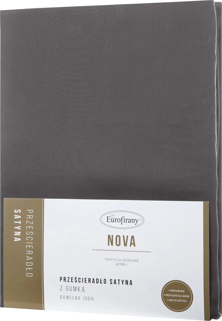 MAKOSATÉNOVÉ PRESTIERADLO NOVA3 140X200 CM SIVÉ