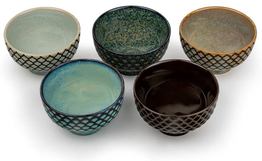 Porcelánové šálky v súprave 5 ks 200 ml Sara – Bredemeijer