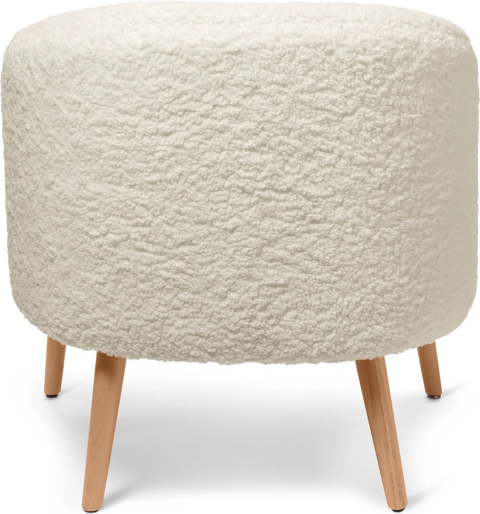 Kreslo z buklé s drevenými nožičkami