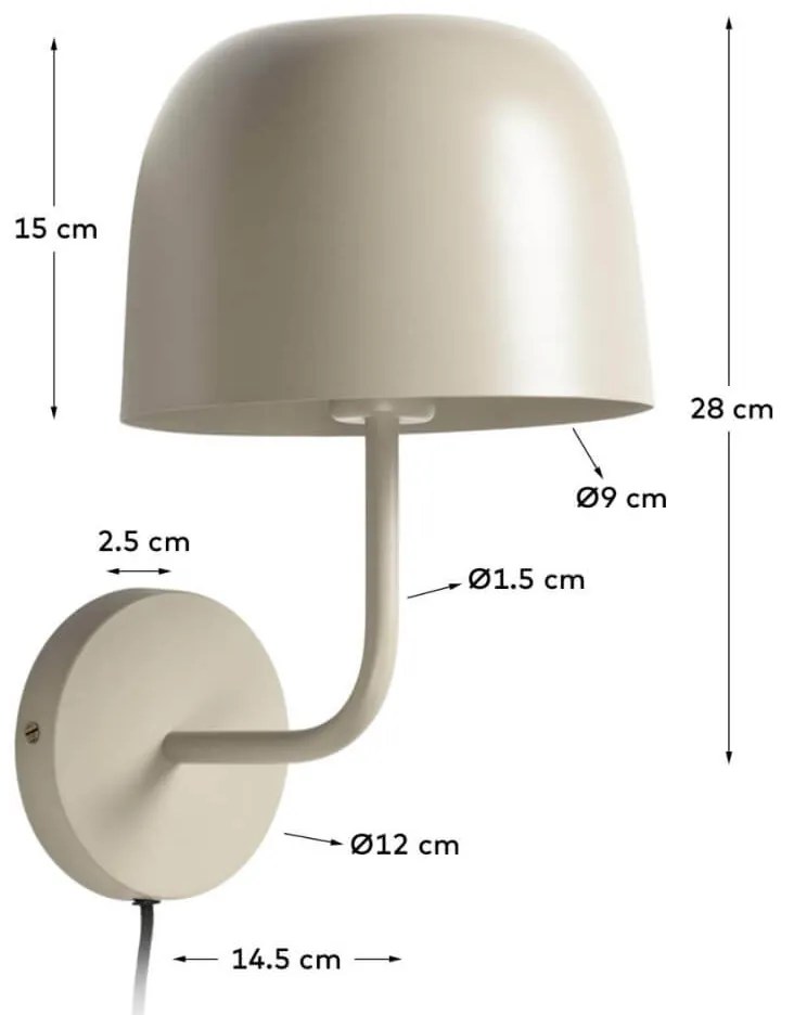 Nástenná lampa alish MUZZA