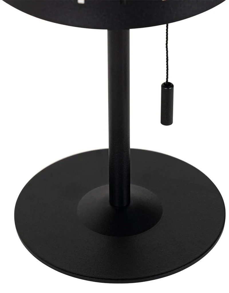 Vonkajšia stolná lampa čierna vrátane LED 3-stupňový stmievač nabíjateľná a solárna - Ferre