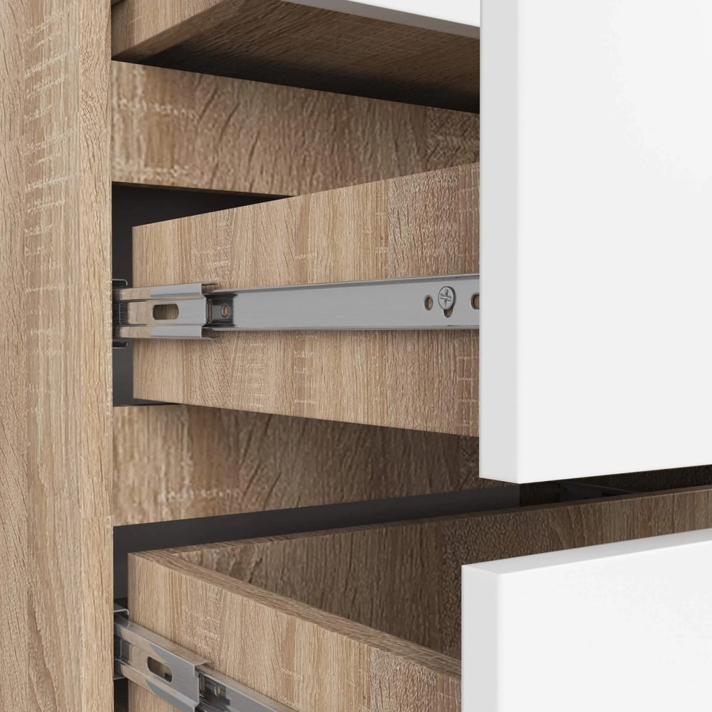 Komoda CL3 60 cm dub sonoma/biela