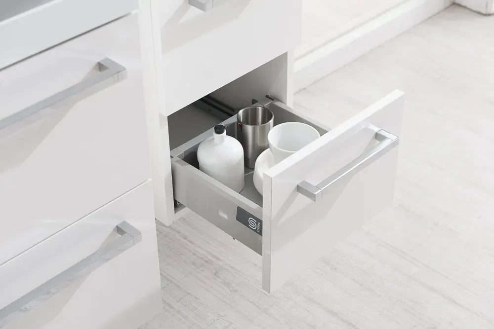 Mereo, Mereo Bino, kúpeľňová skrinka vysoká 163 cm, dvojitá, Multidecor, White Loft Pine, MER-CN699WLP1
