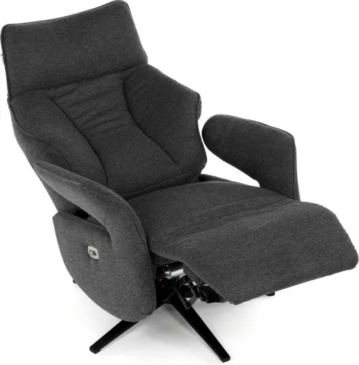 Polohovacie kreslo sivé, elektrické TV-B3973 GREY2