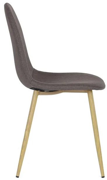 Autronic BONTEC Jedálenská stolička, hnedá CT-972 BR2 Farba: Strieborná