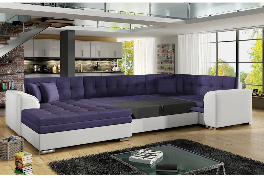 Rozkladacia sedačka do U DARINA, 340x73x190, sawana 21/soft 11, pravý roh