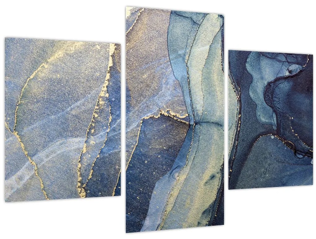 Obraz - Abstrakcia alkoholovým atramentom (90x60 cm)