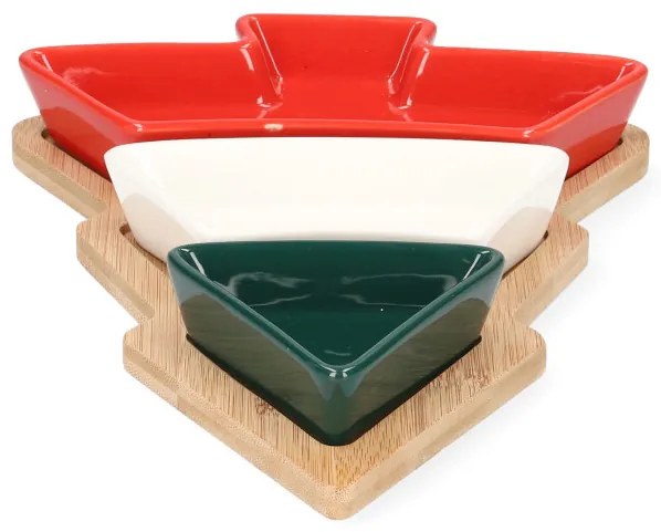 Sada servírovacích misiek TROEL v tvare vianočného stromčeka 982754