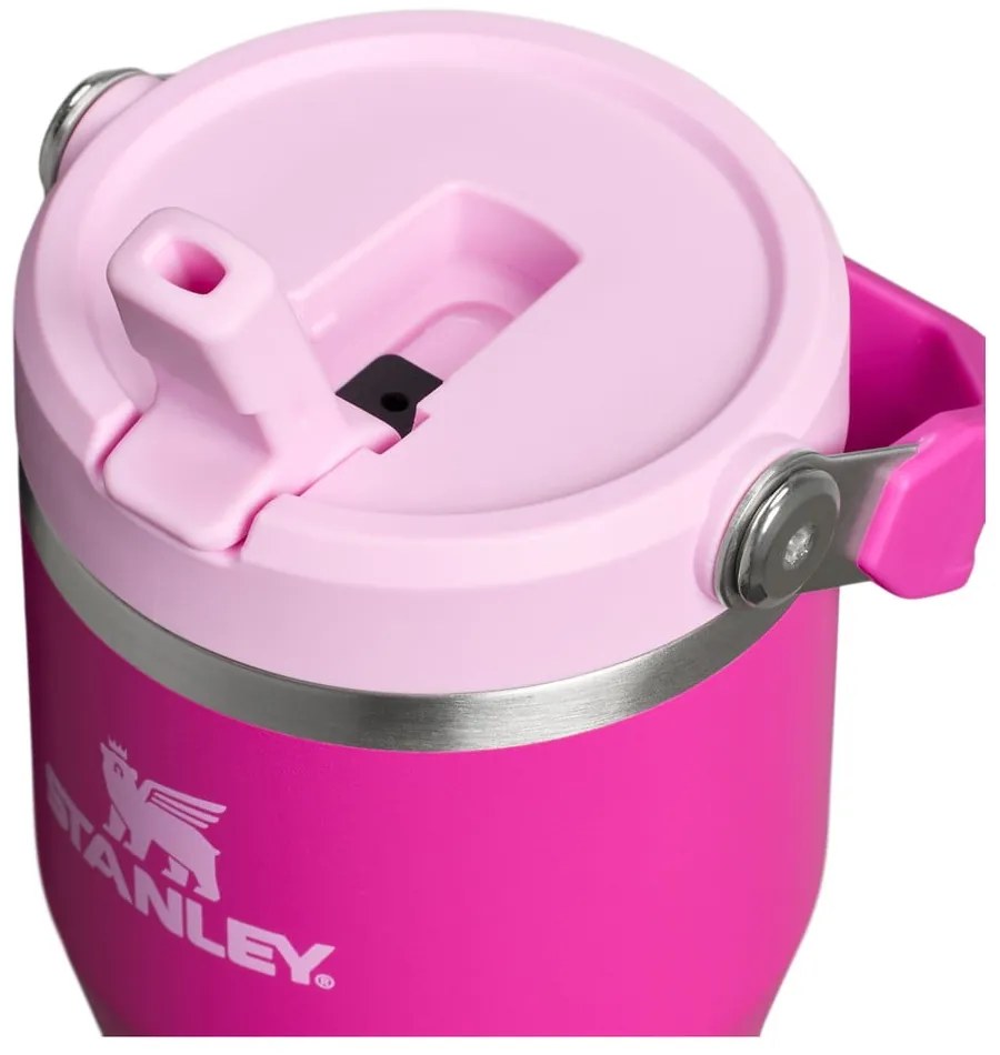 Ružová termoska z nehrdzavejúcej ocele 600 ml IceFlow™ Flip Straw 2.0 Tumbler Violet Blossom – Stanley