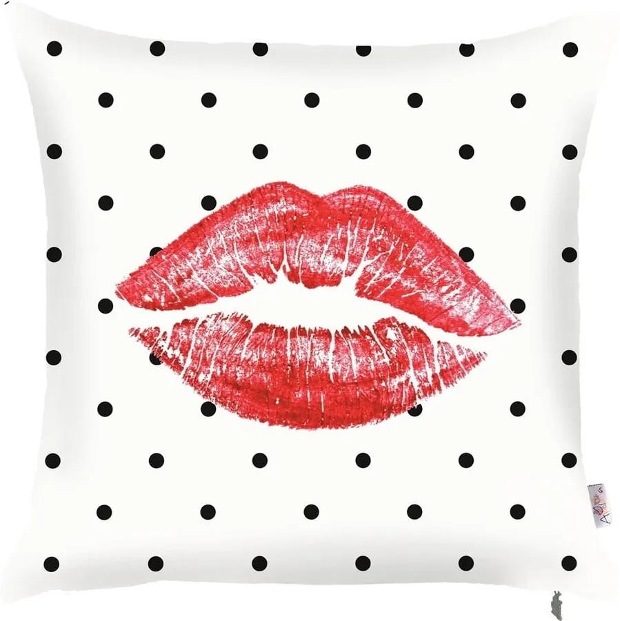 Obliečka na vankúš Mike & Co. NEW YORK Red Lips, 43 x 43 cm