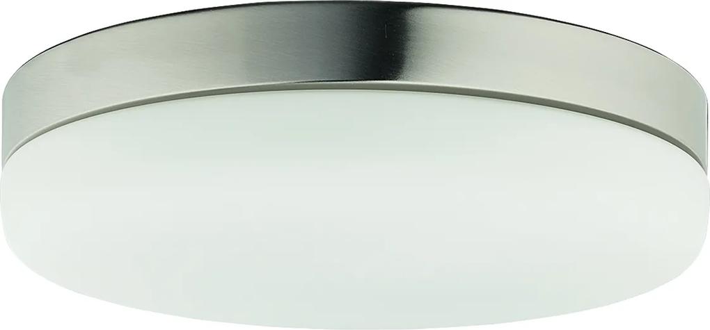 NOWODVORSKI Prisadené stropné osvetlenie s čidlom KASAI, 1xE27, 40W, 32cm, okrúhle, strieborné
