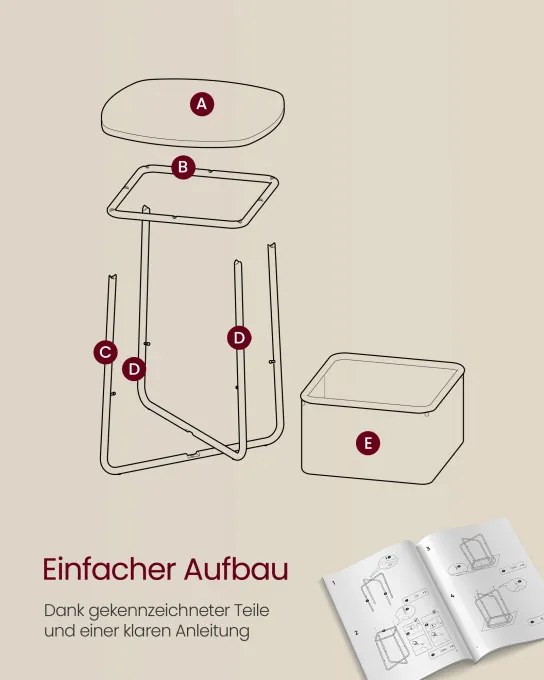 Príručný stolík LET229W10