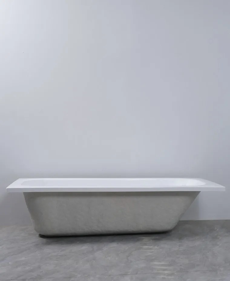 Erga Pureline-O, vaňa 1400x700x400 mm bez nožičiek, biela lesklá, ERG-V07-PURELINE-O-140x070-WH