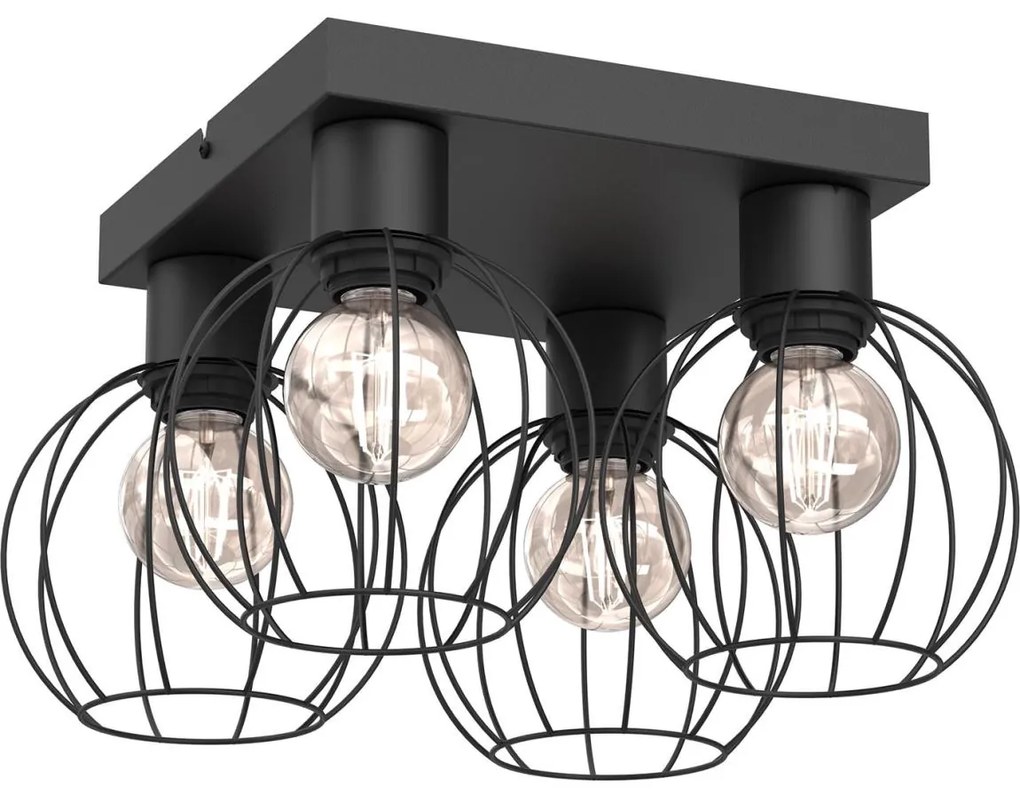 Bodové svietidlo LAPS 4xE27/15W/230W čierna