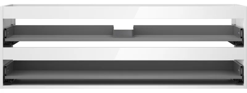 Mexen Box-A, závesná skrinka 140 cm, 2 zásuvky, biela lesklá, 91AX0-1400-470-2-00