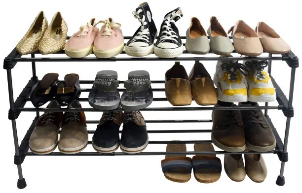 Botník ARISA 3 úrovne, čierny