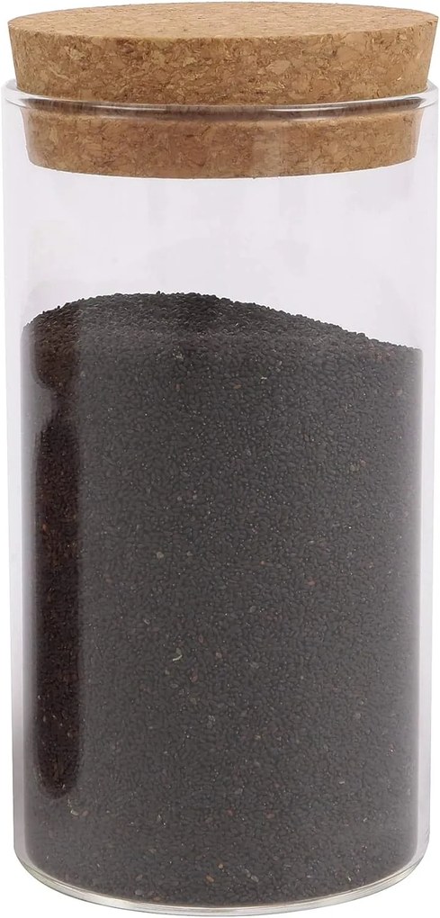 Zeller Present Korenka, sklenená guľatá dóza s korkovým uzáverom 155ml