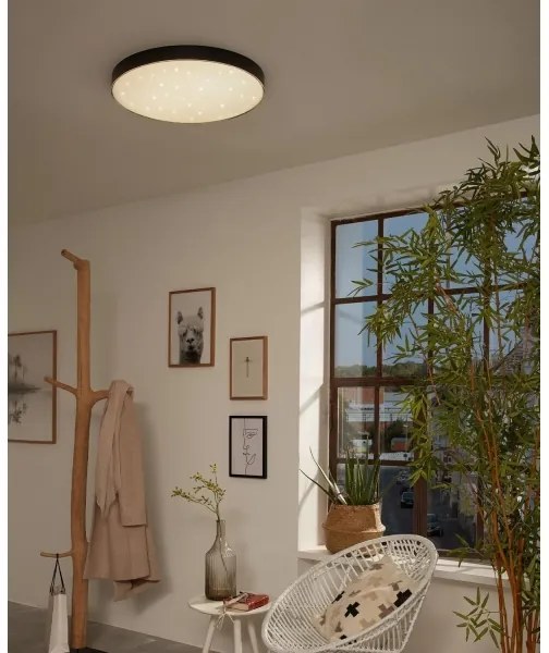 Briloner 7075-415 - LED Stropné svietidlo STAR SKY LED/24,5W/230V pr. 38 cm čierna