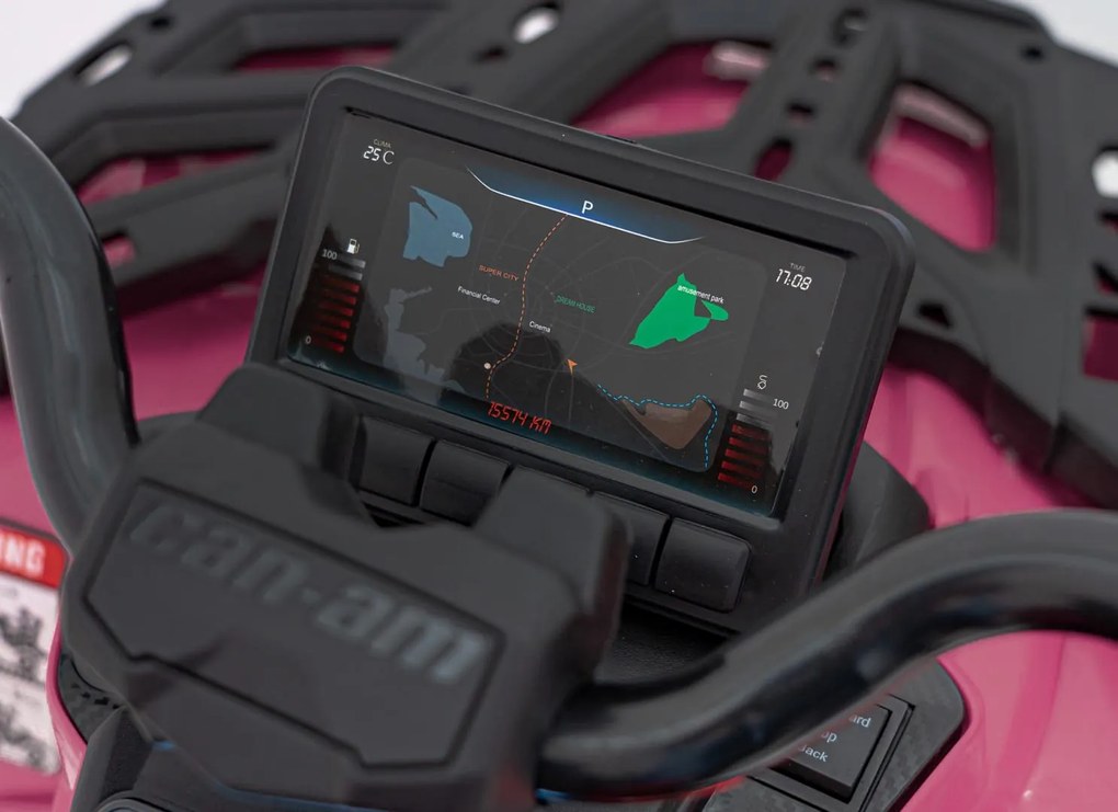 Ramiz Štvorkolka Can Am Outlander ATV ružová