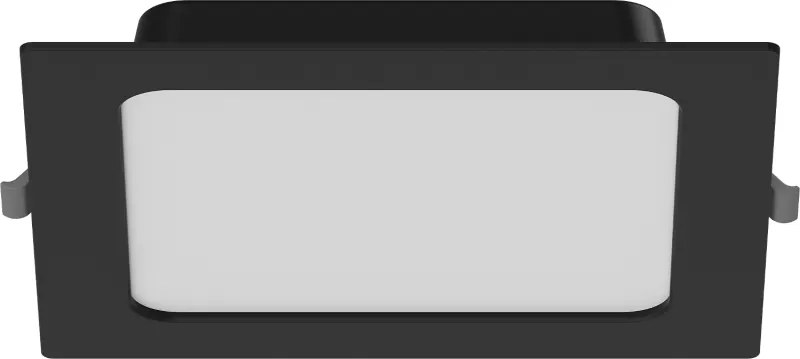 Mexen LDRR, LED stropné svietidlo na zapustenie 17 x 17 cm, 12W, neutrálna - 4000K, 1320 lm, čierna - L211-017-1240-70