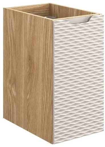 Závesná kúpeľňová skrinka Ocean s doskou 81-30-1D béžová/dub olejovaný