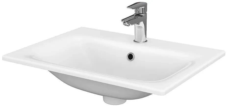 Cersanit Moduo SET, závesná skrinka 60x45x57 cm + umývadlo 60cm, antracitová matná, S801-472-DSM