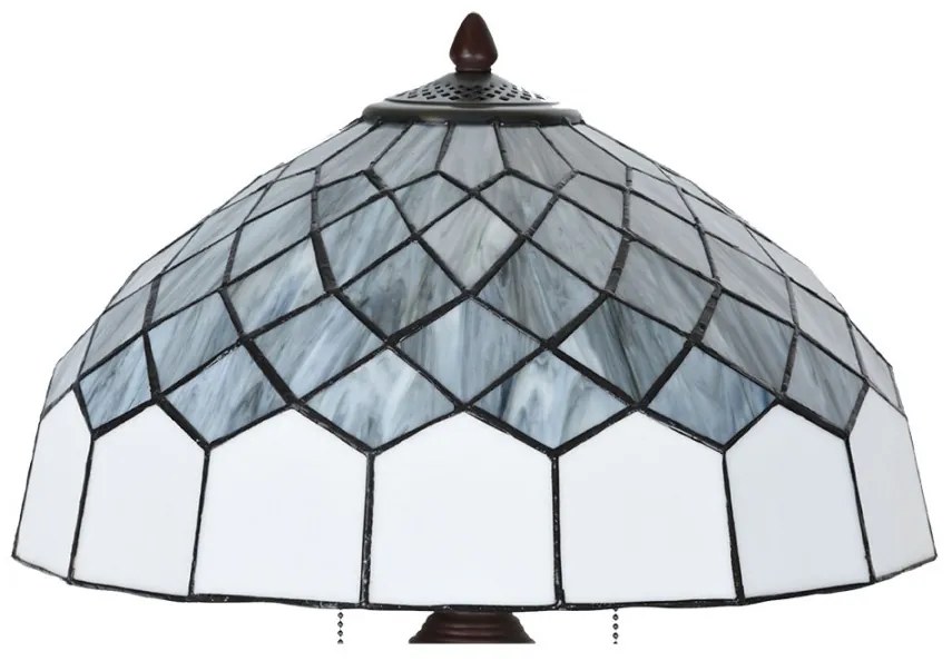 Moderná vitrážová lampa HEKA Ø40*58