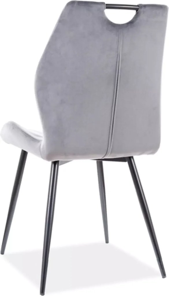 SI Stolička Arco Velvet sivý
