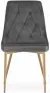 Set 2 stoličiek IMOLA - sivý zamat / nohy vo farbe dreva