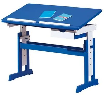 OVN písací stôl IDN ID40100600 masív/MDF modrý