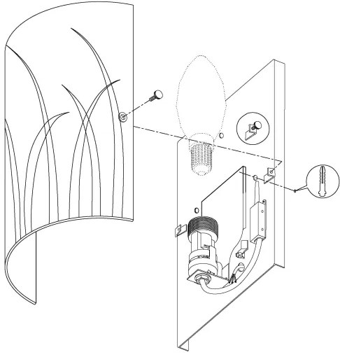 Eglo 92742 - Nástenné svietidlo RIVATO 1xE14/42W/230V