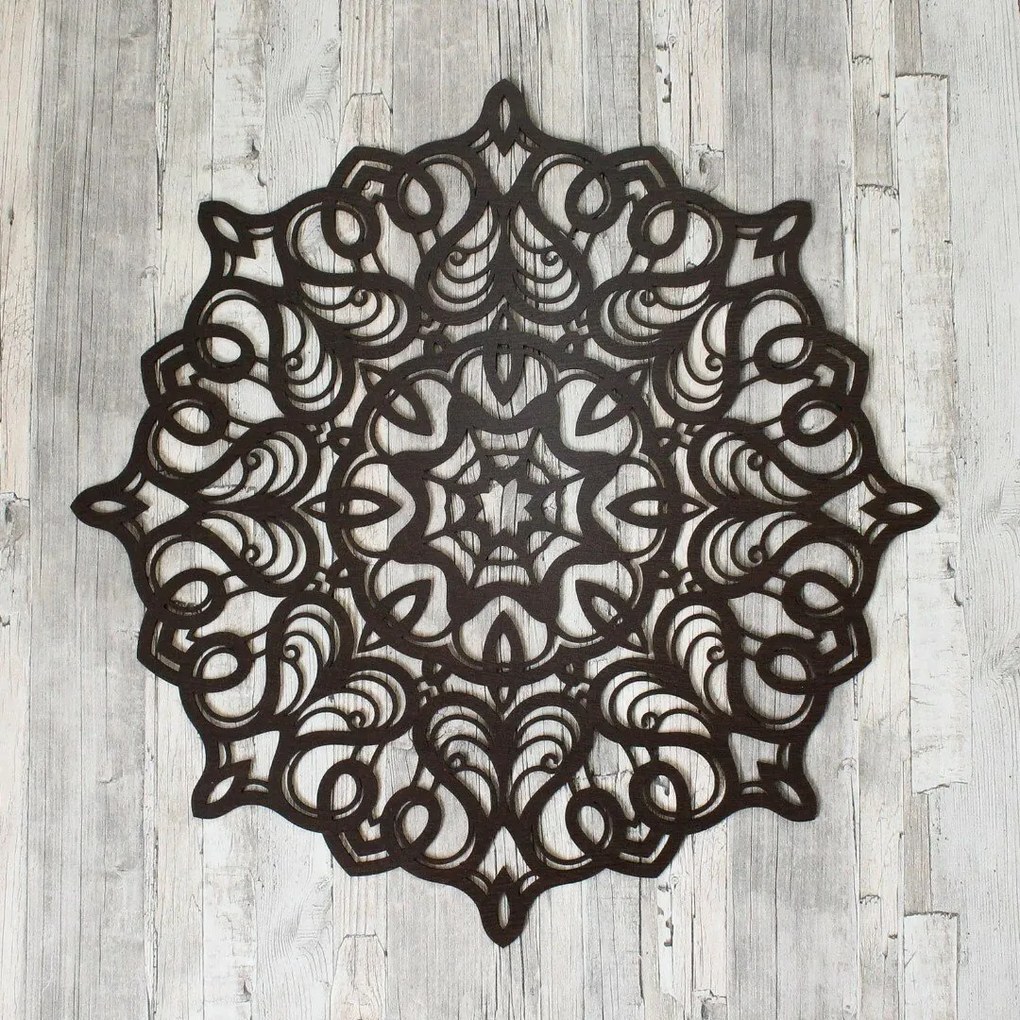 DUBLEZ | Geometrická mandala na stenu z dreva