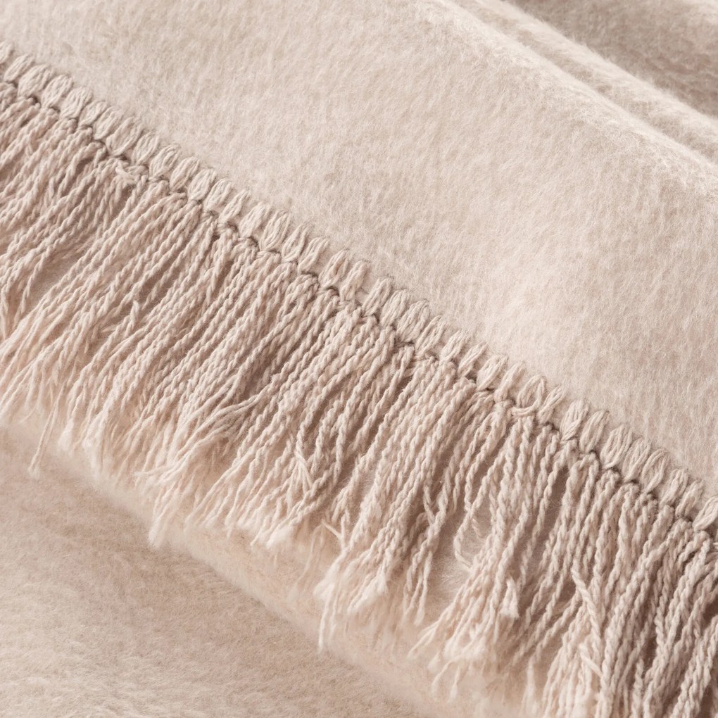 BAVLNENÁ DEKA AKRYL7 220X240 CM BÉŽOVÁ