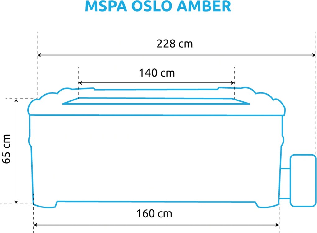 Marimex | Vírivý bazén MSPA Oslo Amber F-AM063W | 11400284