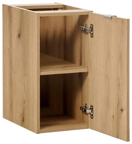 Závesná skrinka pod umývadlo Nova Oak 90 cm čierna/dub coast evoke