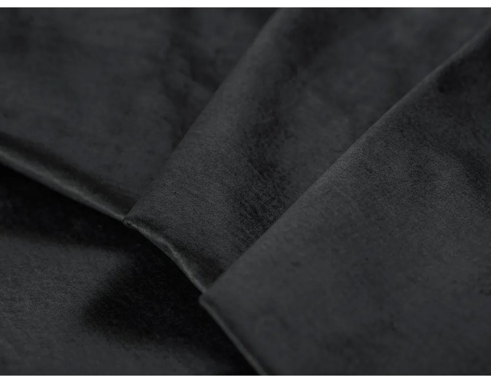 Tmavosivá zamatová rozkladacia pohovka Milo Casa Luca