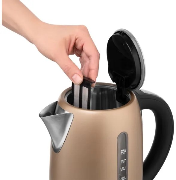 Sencor - Rýchlovarná kanvica s termoreguláciou 1,7 l 2150W/230V hnedá