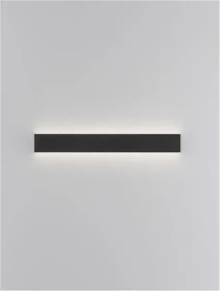 LED nástenné svietidlo Seline 60 čierne