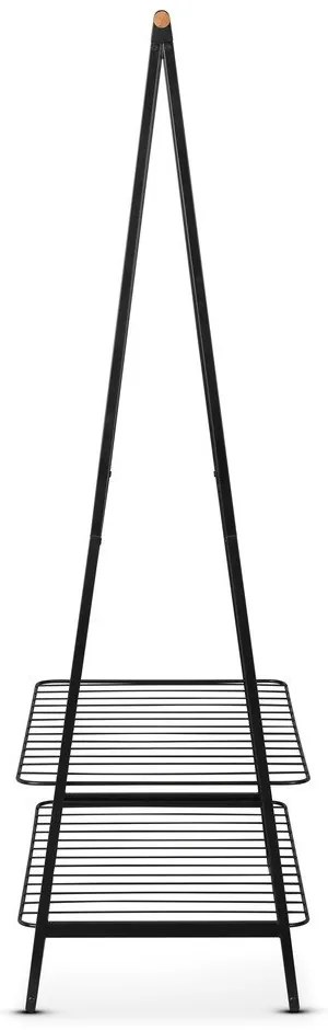 Čierny oceľový stojan na oblečenie Linn – Brabantia