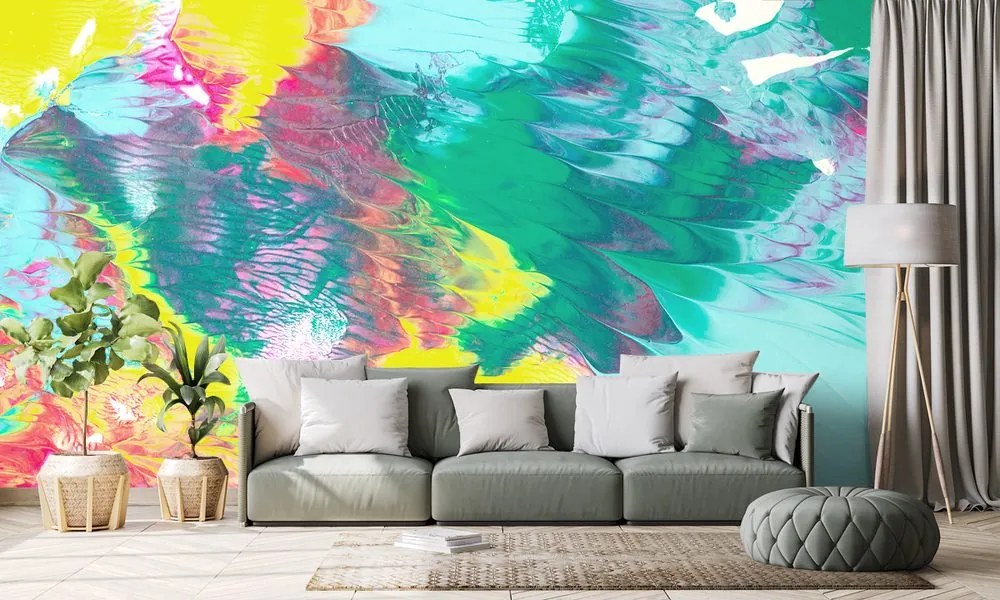 Samolepiaca tapeta abstrakcia v pastelových farbách