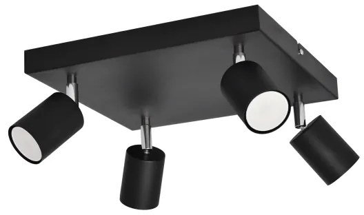 LED Bodové svietidlo TUNE 4xGU10/4,8W/230V čierna