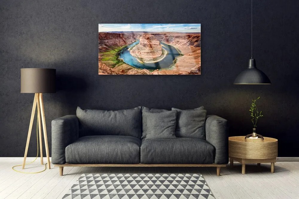 Obraz na skle Veľký kaňon príroda 100x50 cm