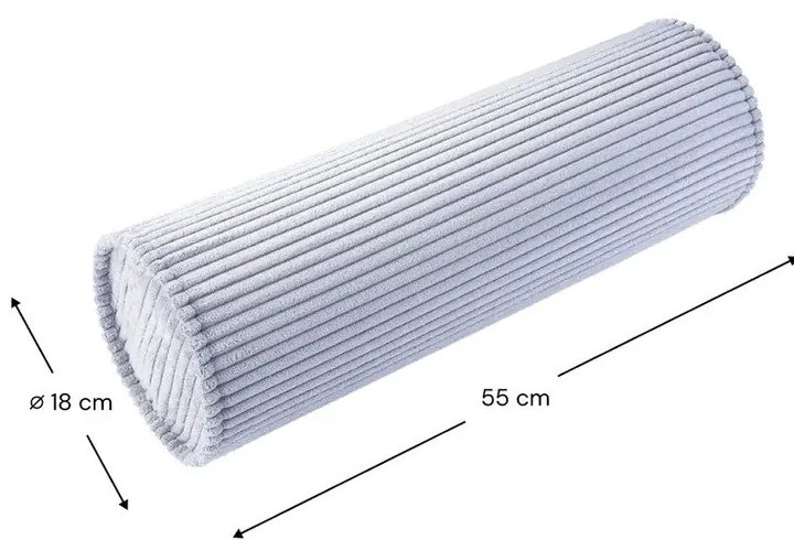 Modrý menčestrový detský pohovkový vankúš Roll – Wigiwama