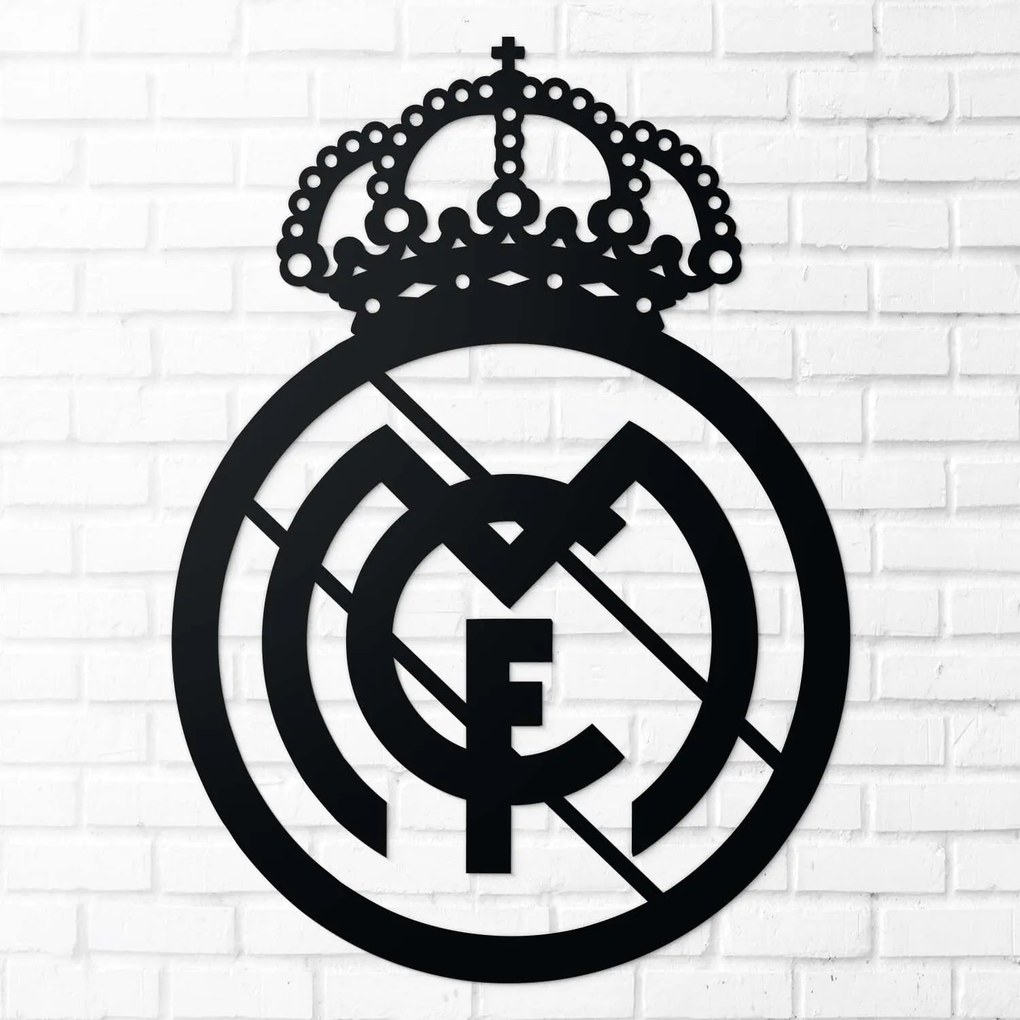 DUBLEZ | Drevená dekorácia na stenu - FC Real Madrid | Obraz