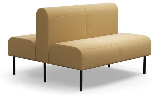 Modulárna pohovka VARIETY, 2 miestna, double, látka Pod CS, žltá