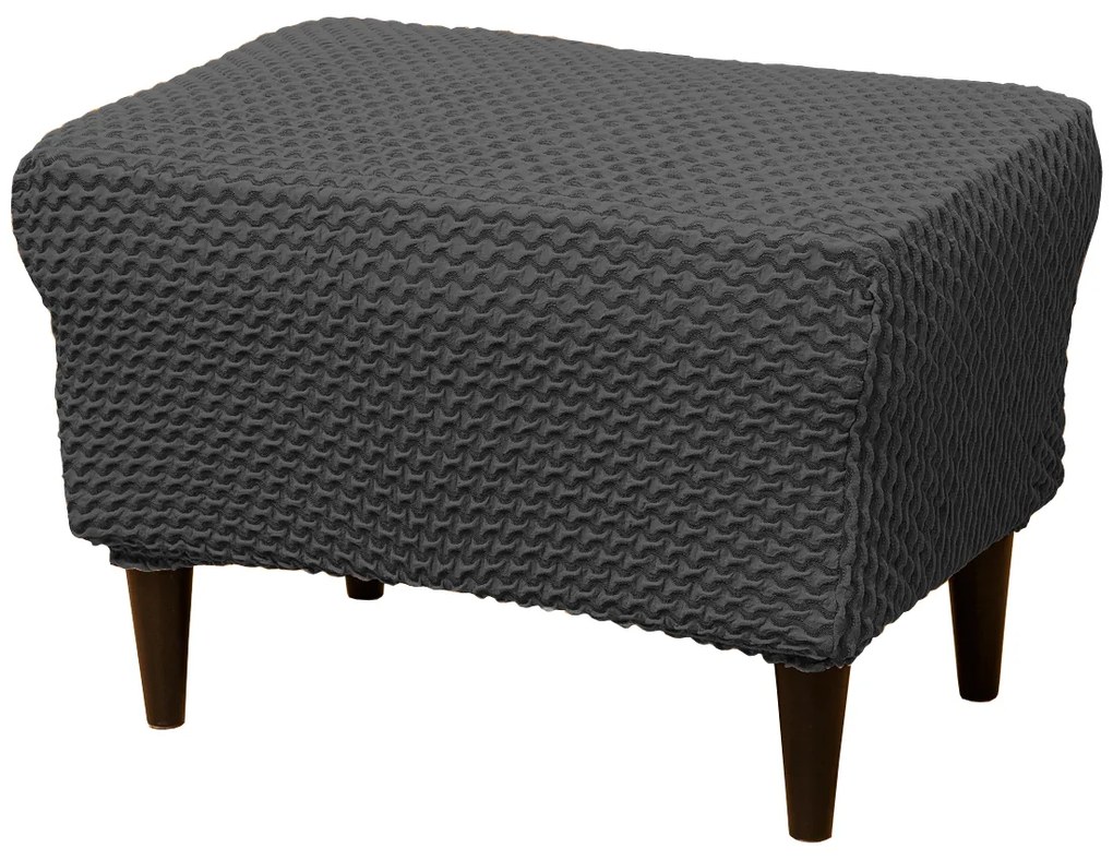 Poťah na taburet elastický MALAGA Antracitový TiaHome