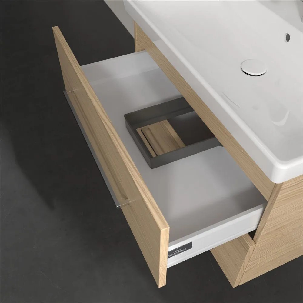 VILLEROY & BOCH Avento závesná skrinka pod umývadlo, 2 zásuvky, 780 x 452 x 514 mm, Nordic Oak, A89100VJ
