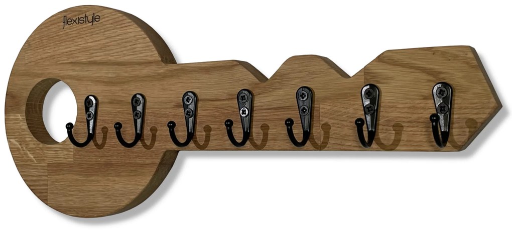 Dekorstudio Drevený vešiak na kľúče FAB dubový