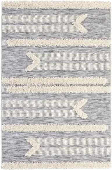 Sivý koberec Mint Rugs Handira Arrow, 77 × 150 cm