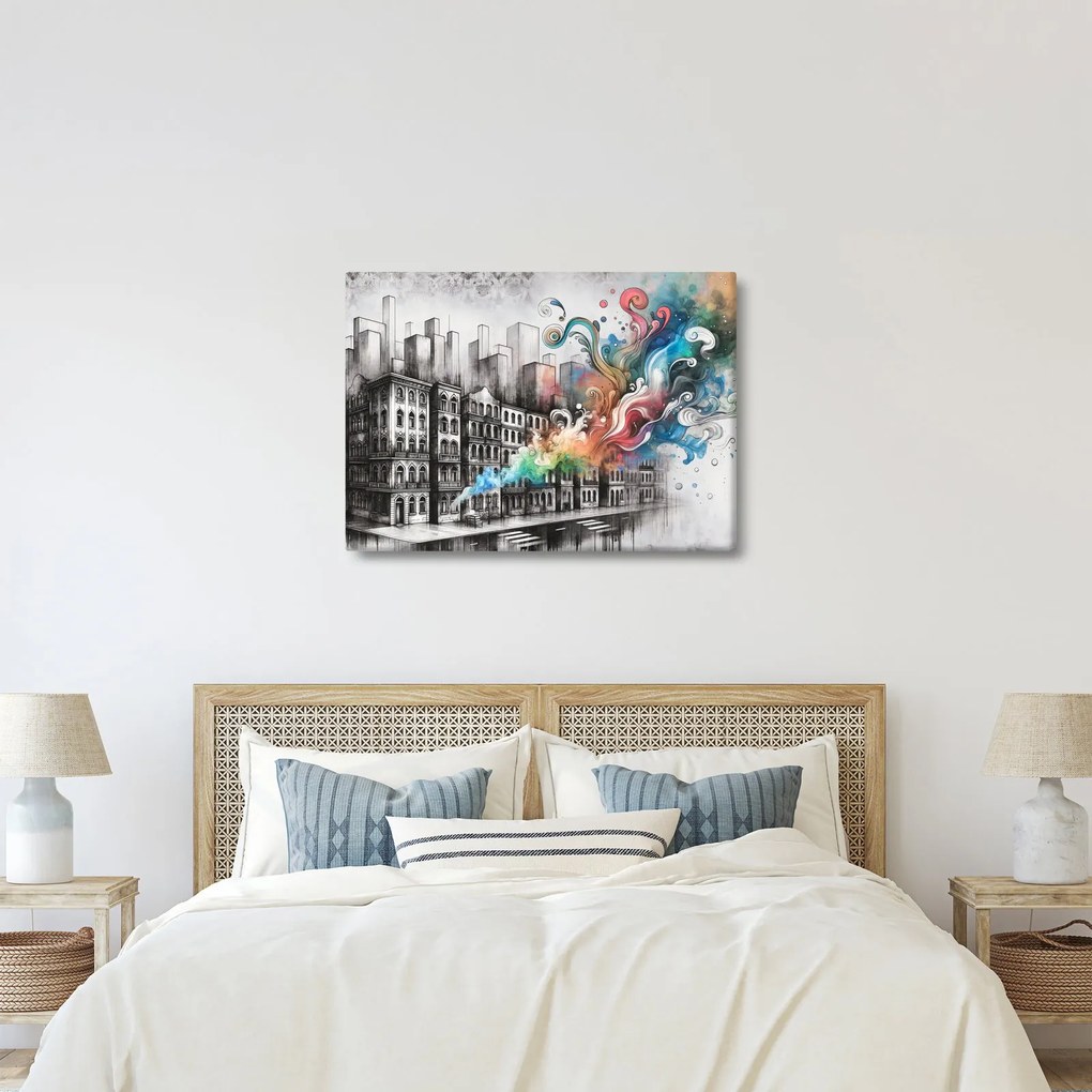 Obraz - Priemyselný život (70x50 cm)